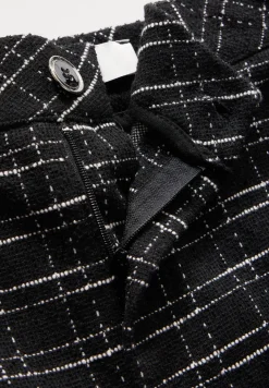 Pantalon bouclette à carreaux