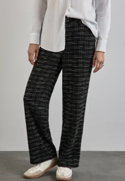 Pantalon bouclette à carreaux