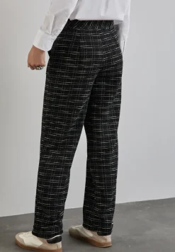 Pantalon bouclette à carreaux
