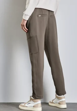 Pantalon cargo en sergé de jersey