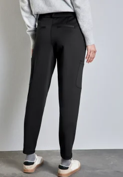 Pantalon cargo en sergé de jersey