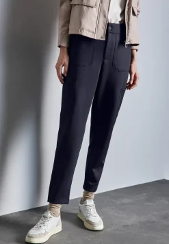 Pantalon cargo en sergé de jersey