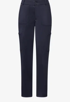 Pantalon cargo en sergé de jersey