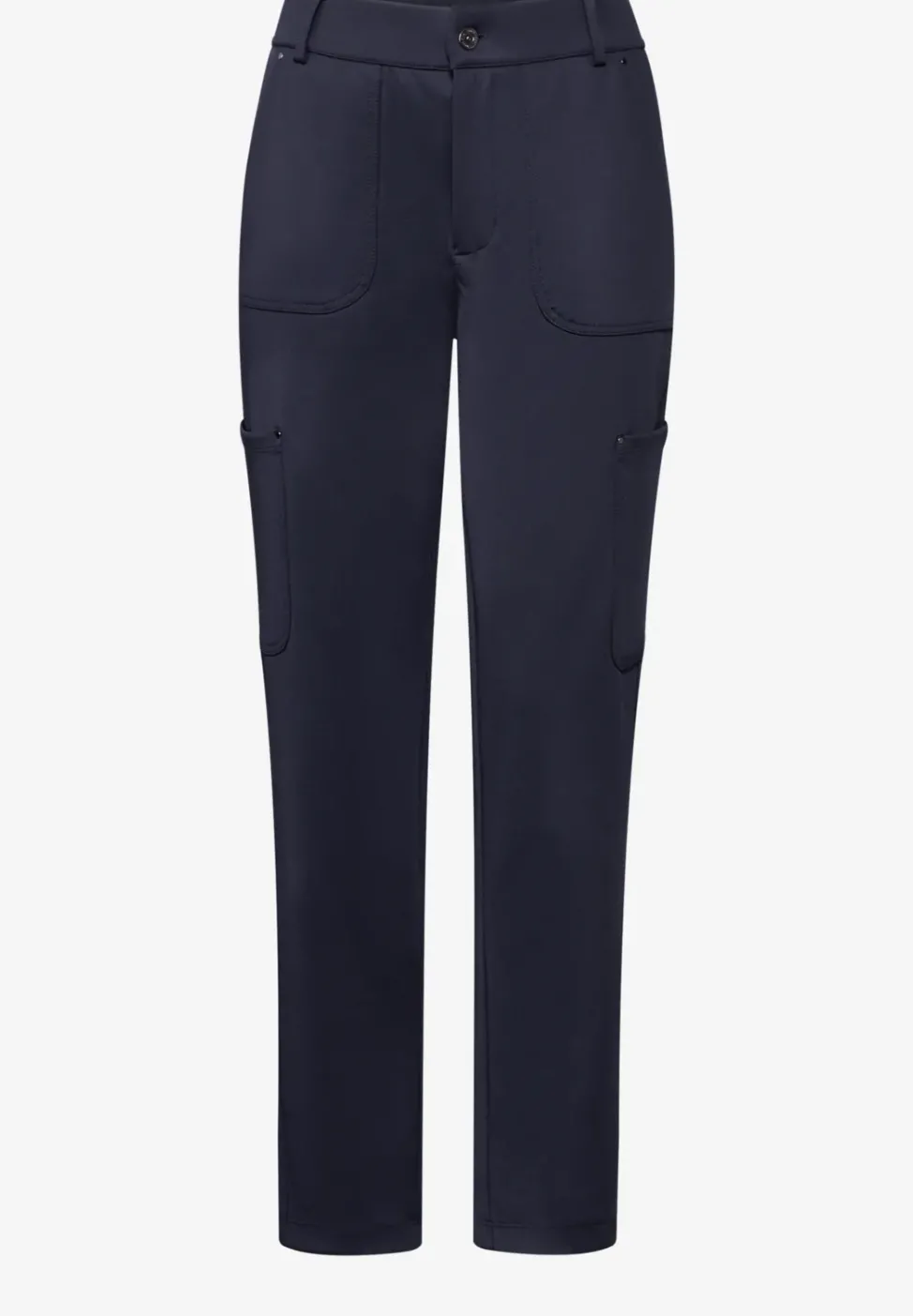 Pantalon cargo en sergé de jersey