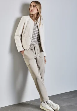 Pantalon cargo en sergé de jersey