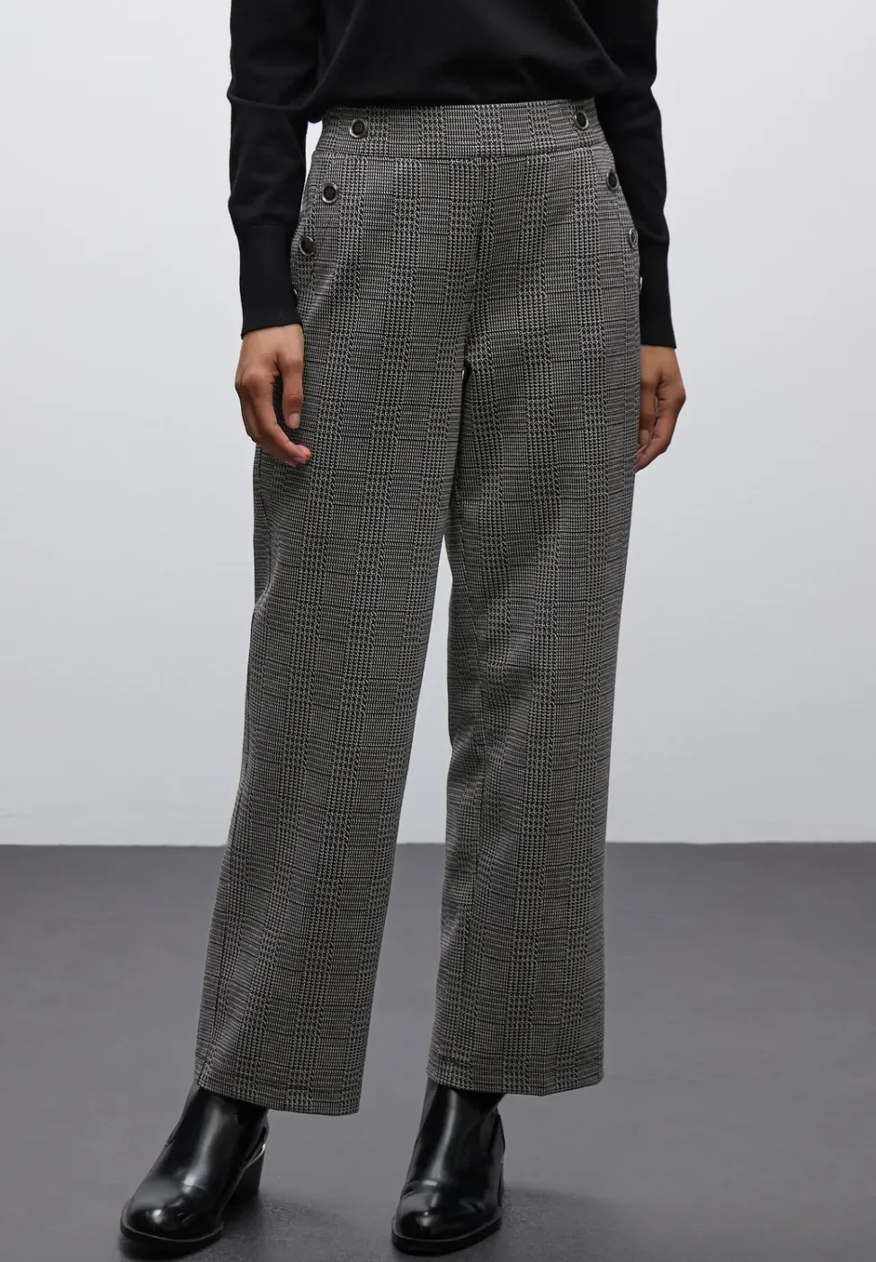 Pantalon à carreaux Straight Legs