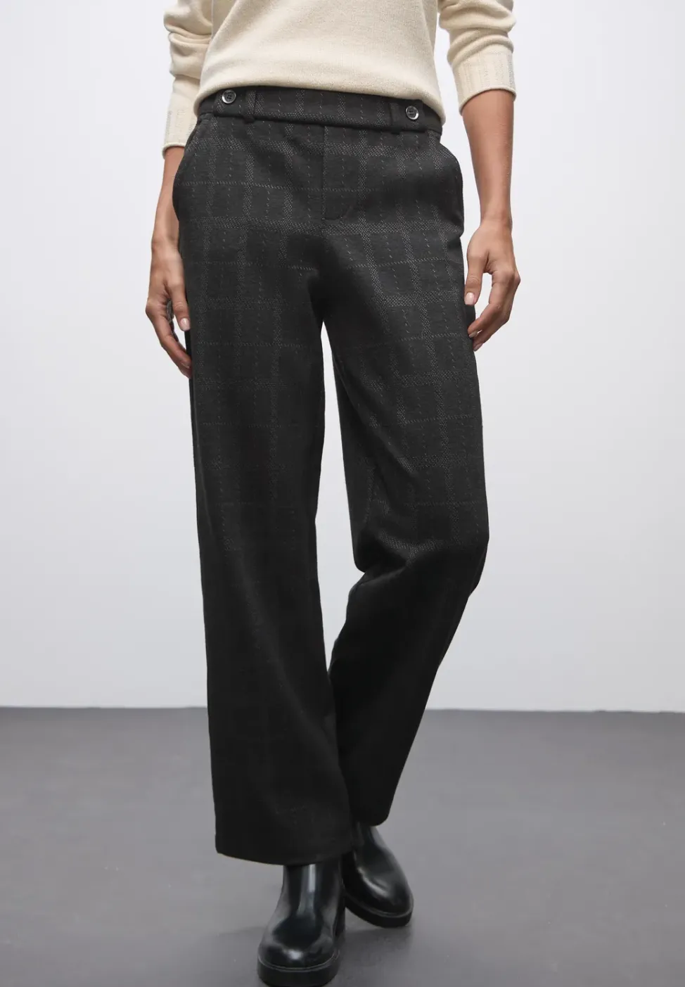 Pantalon à carreaux Straight Legs
