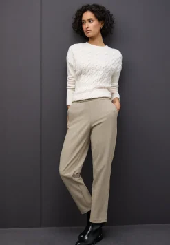 Pantalon chiné avec détail