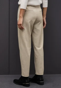 Pantalon chiné avec détail