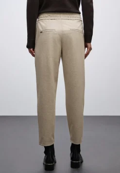 Pantalon chiné avec détail