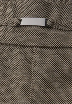 Pantalon chiné avec détail
