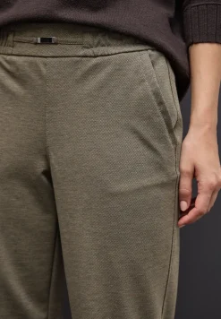 Pantalon chiné avec détail