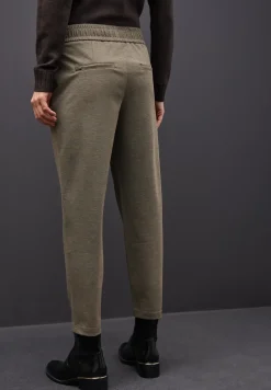 Pantalon chiné avec détail
