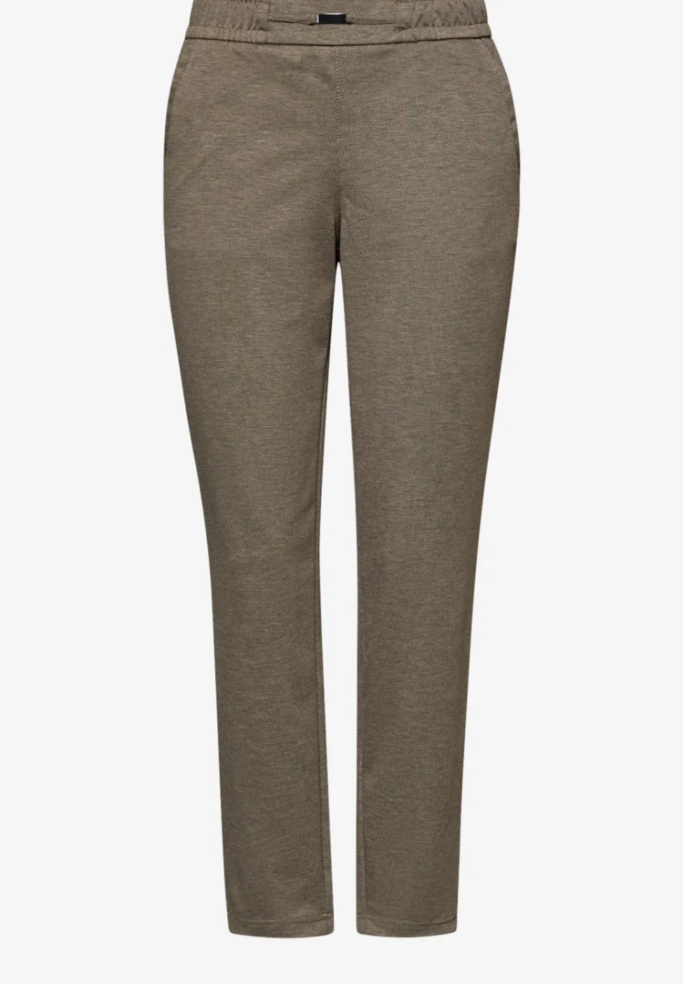 Pantalon chiné avec détail