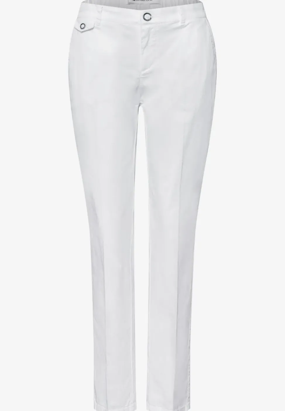 Pantalon chino coupe casual en matière douce