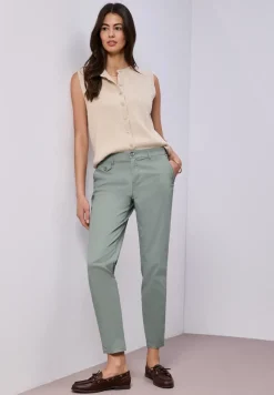 Pantalon chino coupe casual en matière douce