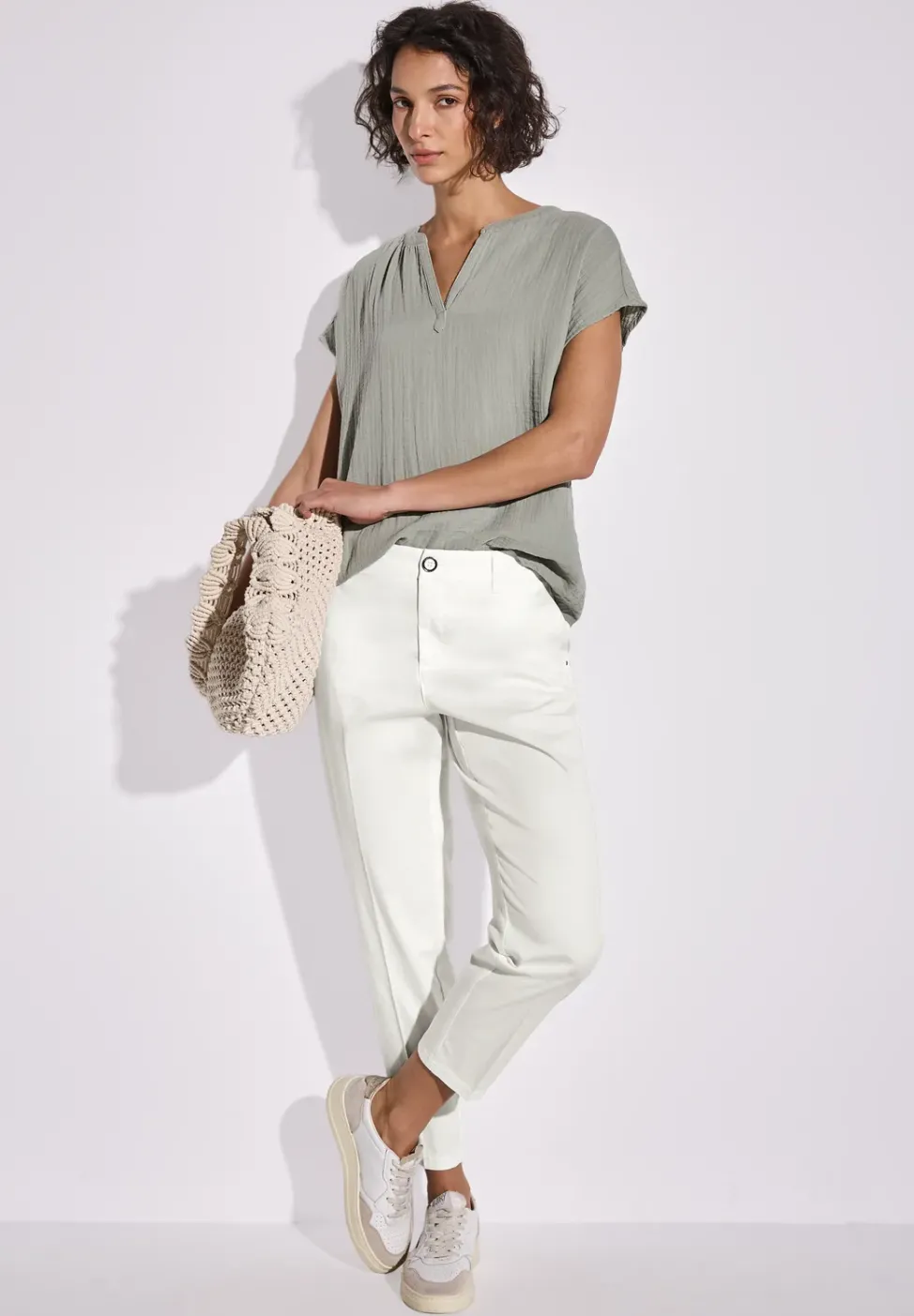 Pantalon chino en sergé