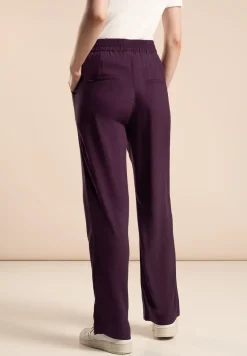 Pantalon coupe ample en viscose