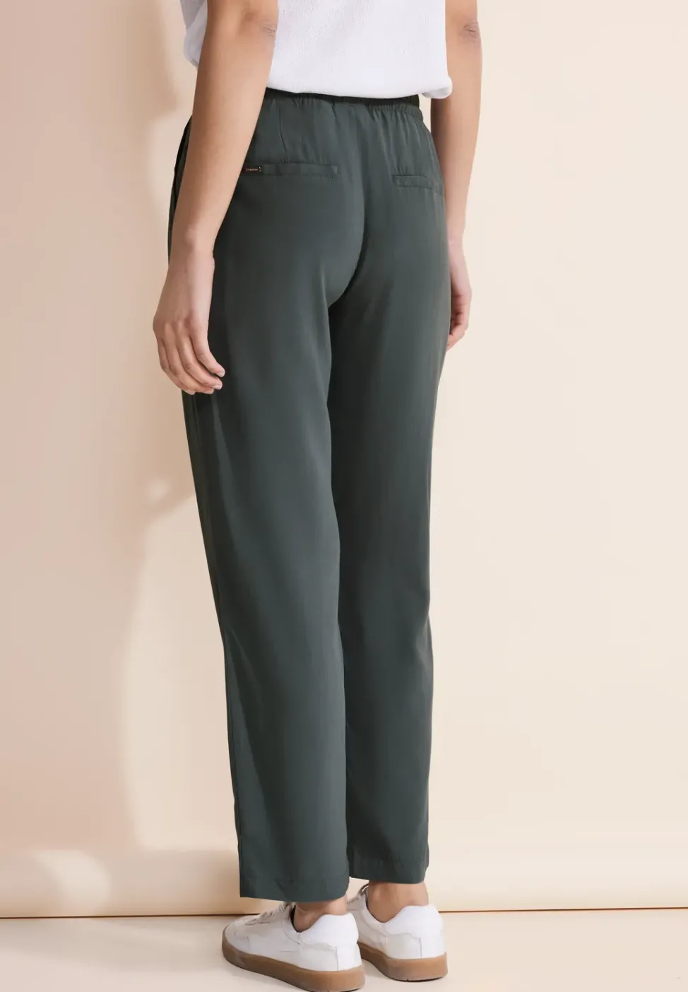 Pantalon coupe ample en viscose