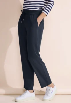 Pantalon coupe ample en viscose