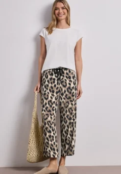 Pantalon coupe large en style ample à imprimé