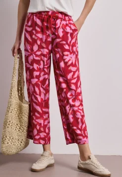 Pantalon coupe large en style ample à imprimé
