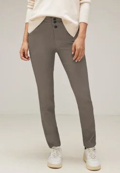 Pantalon coupe slim avec coating