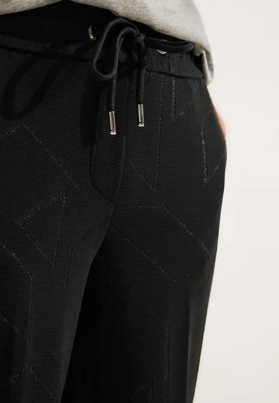 Pantalon culotte jacquard coupe ample