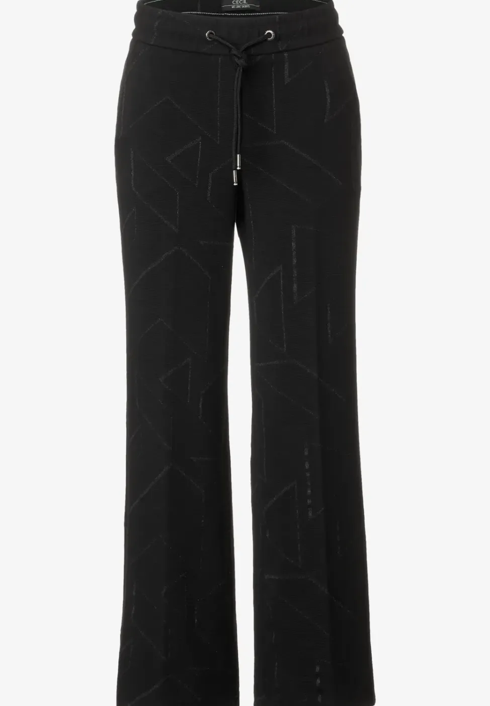 Pantalon culotte jacquard coupe ample