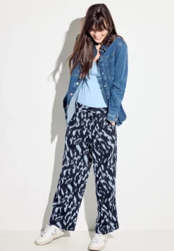 Pantalon culotte à motifs