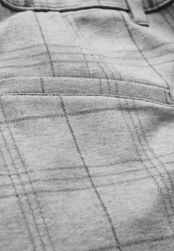 Pantalon droit à carreaux