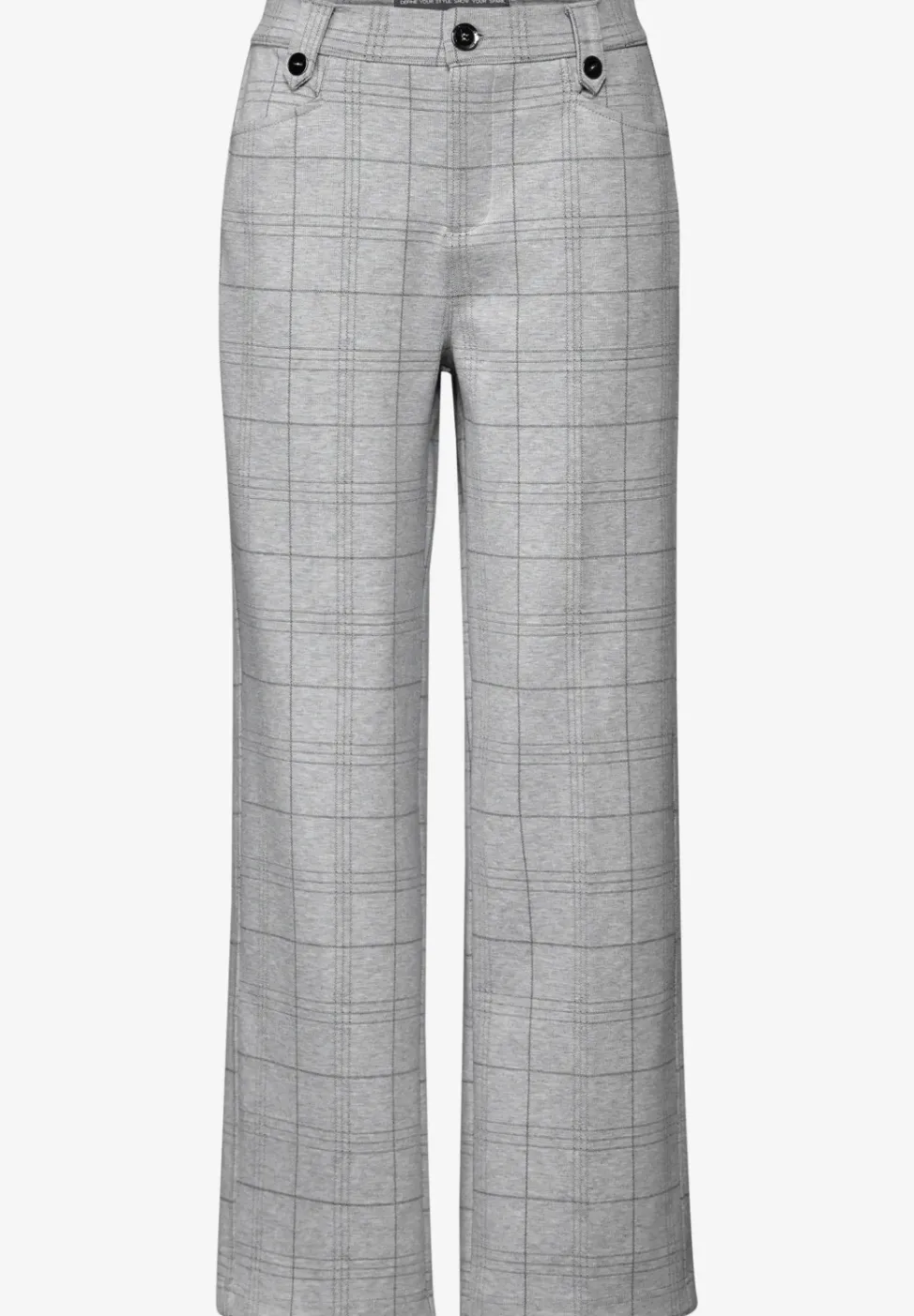 Pantalon droit à carreaux