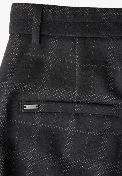 Pantalon droit à carreaux