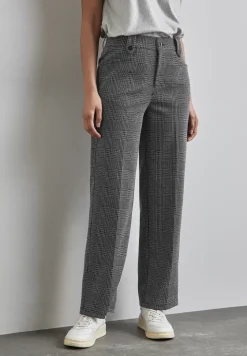 Pantalon droit à carreaux