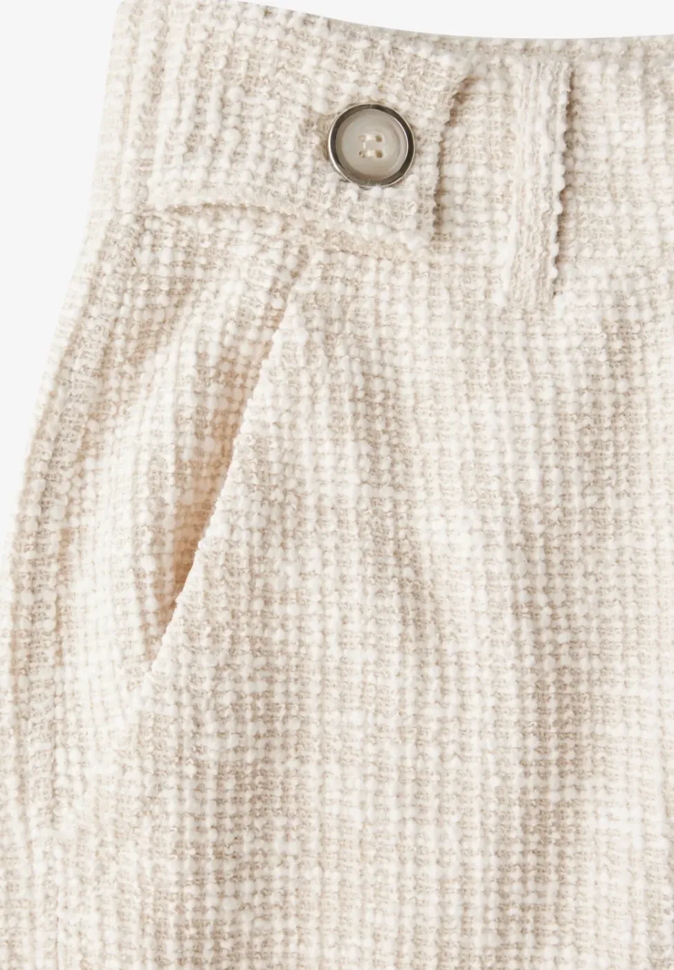 Pantalon droit en bouclette
