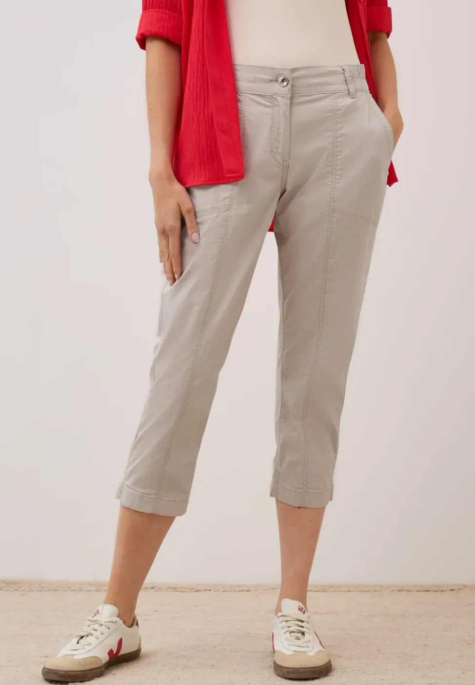 Pantalon 3/4 en coupe casual