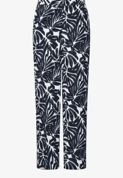 Pantalon en crêpe à motifs
