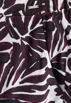 Pantalon en crêpe à motifs