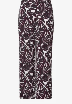 Pantalon en crêpe à motifs