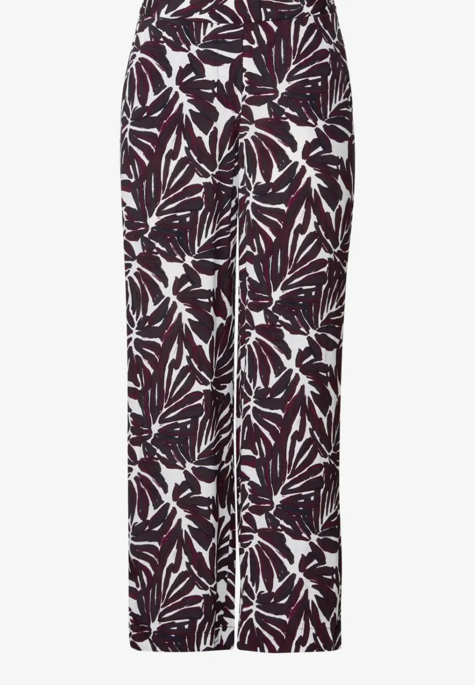 Pantalon en crêpe à motifs