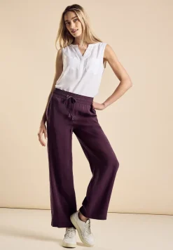 Pantalon en Cupro à jambes larges