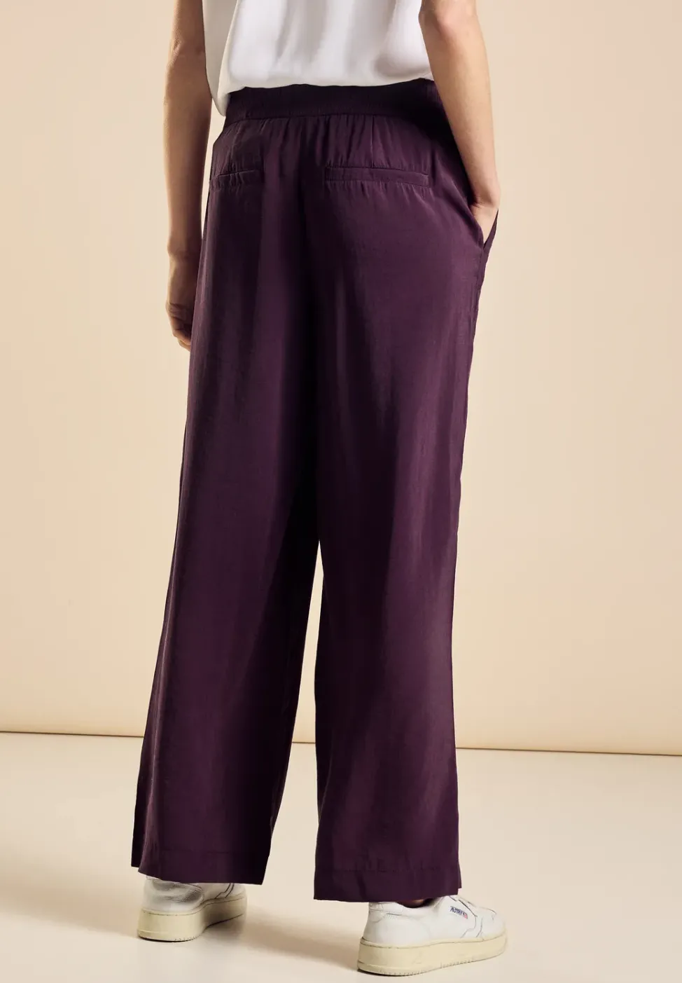 Pantalon en Cupro à jambes larges