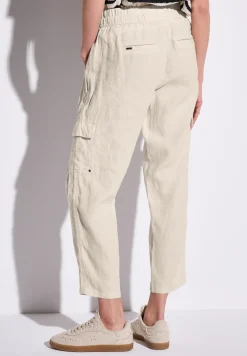 Pantalon en lin au look cargo