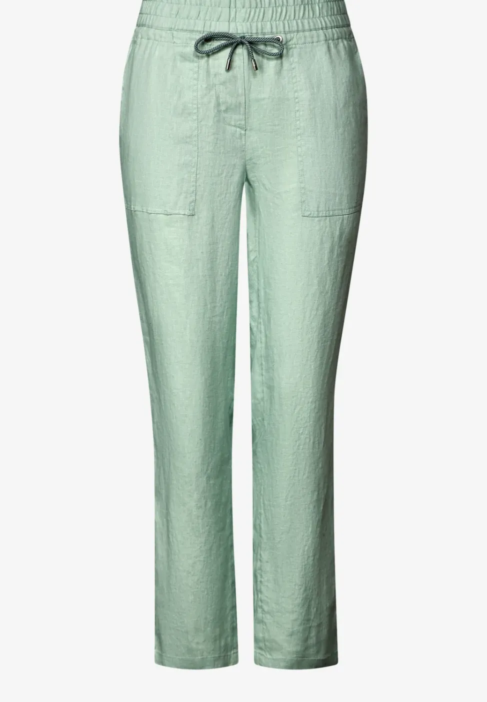 Pantalon en lin, coupe décontractée