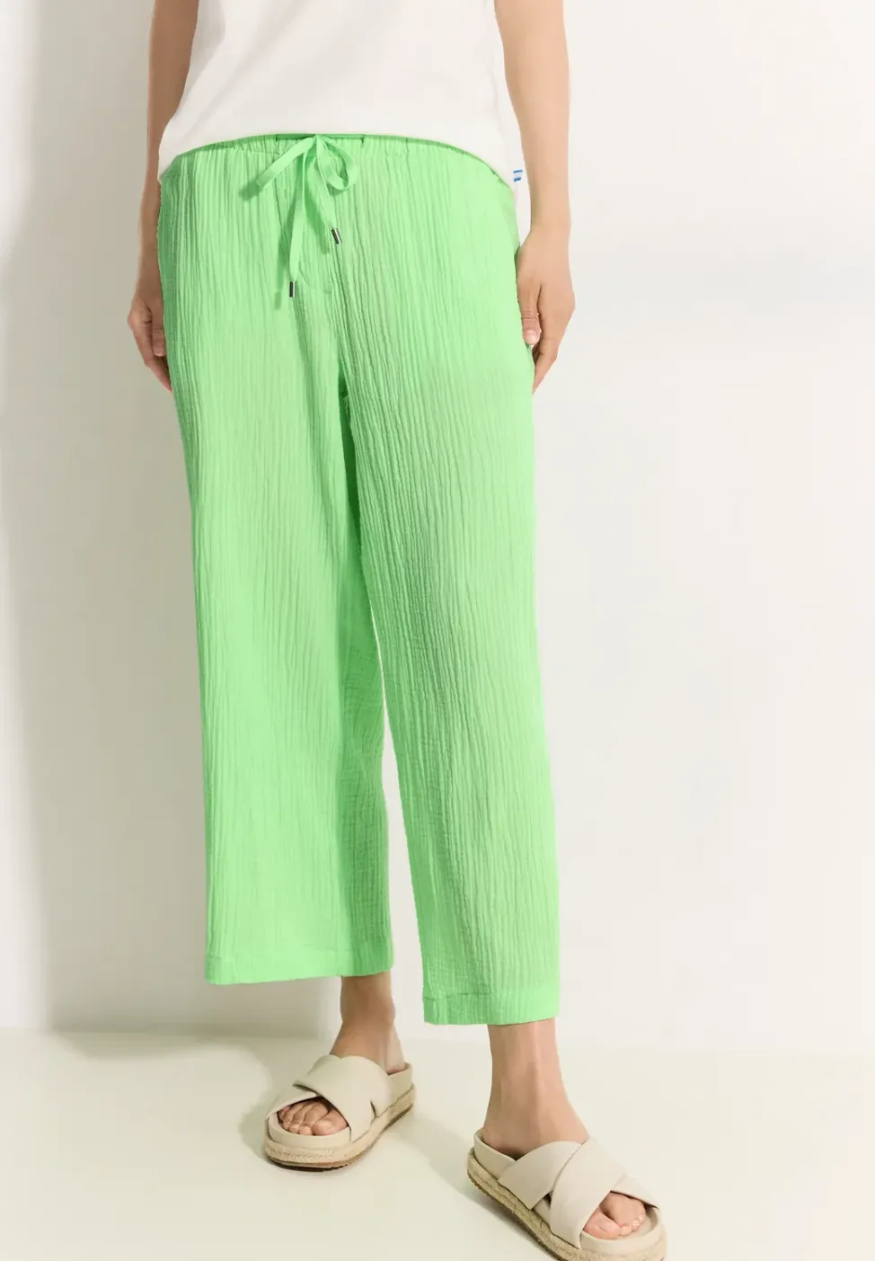 Pantalon en mousseline 7/8
