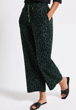 Pantalon en mousseline à motifs