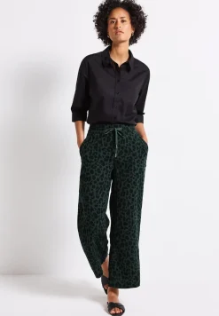 Pantalon en mousseline à motifs
