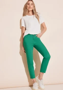 Pantalon en satin 7/8