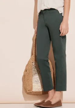 Pantalon en satin 7/8