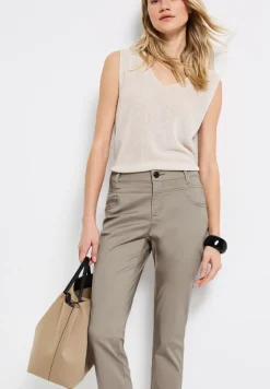 Pantalon en satin 7/8